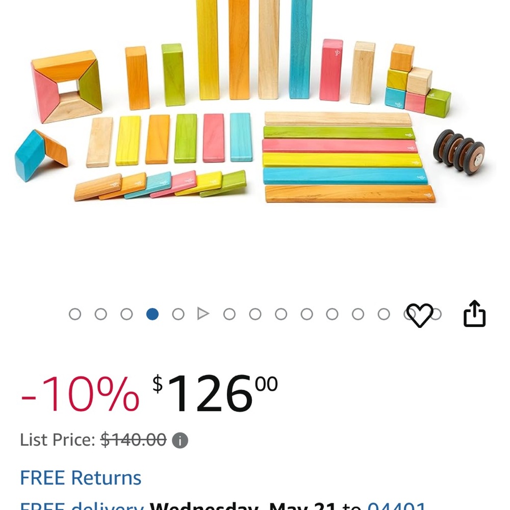 Vibrant Wooden Building Blocks Set for Kids